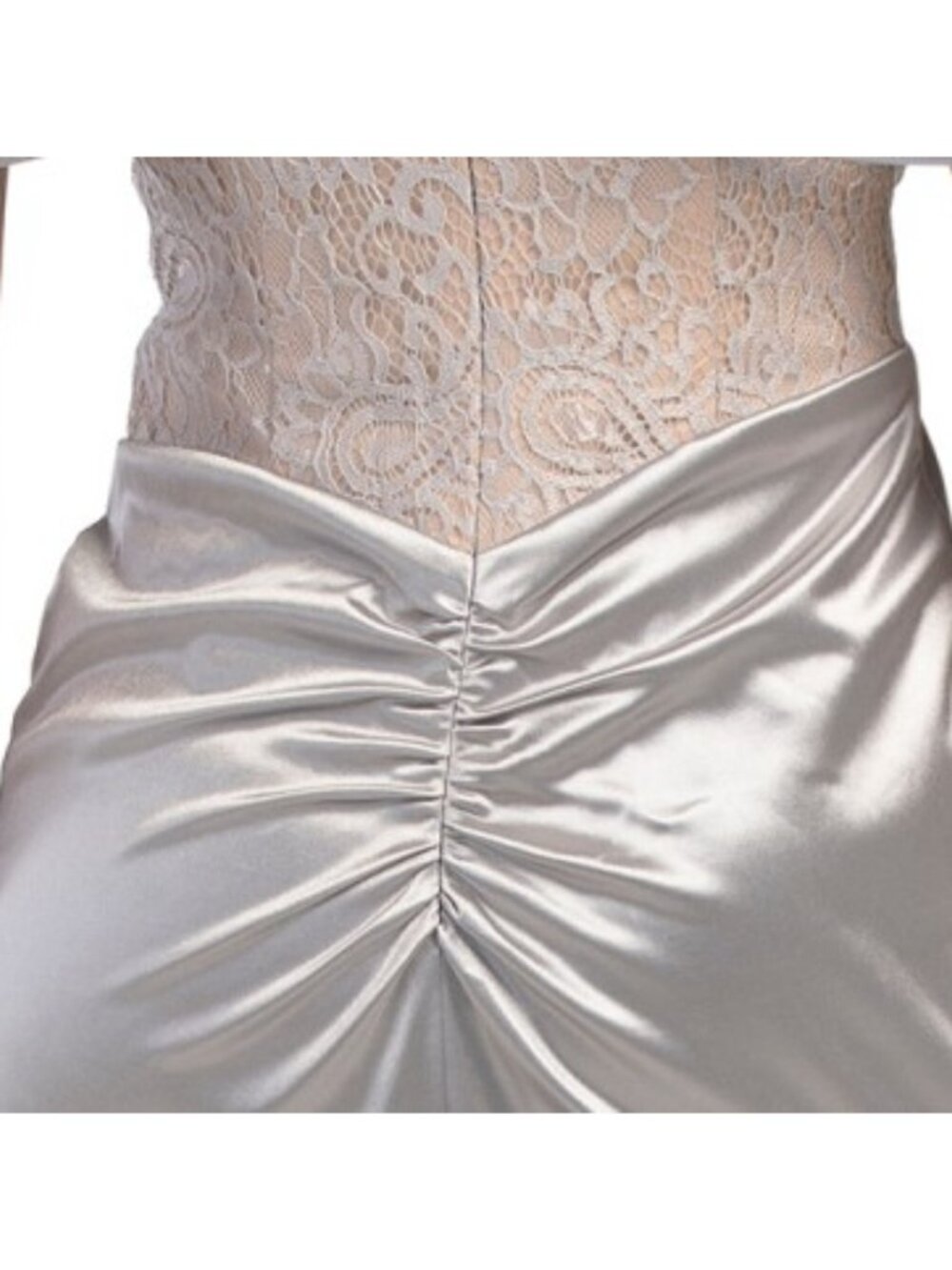 RENE BY RENE RUIZ Off The Shoulder Metallic Gown - Picture 5 of 5